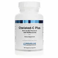 Витамин С плюс, Chelated-C Plus, Douglas Laboratories, 100 вегетарианских капсул (DOU-97946)