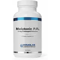 Мелатонин, Prolonged-Release Melatonin, Douglas Laboratories, 3 мг, 180 таблеток (DOU-01782)