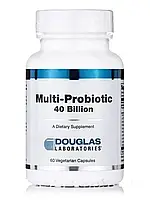 Поддержка кишечной флоры, Multi-Probiotic, Douglas Laboratories, 40 Billion, 60 капсул (DOU-97978)