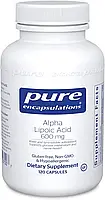 Альфа-липоевая кислота, Alpha Lipoic Acid, Pure Encapsulations, 600 мг, 120 капсул (PE-00700)