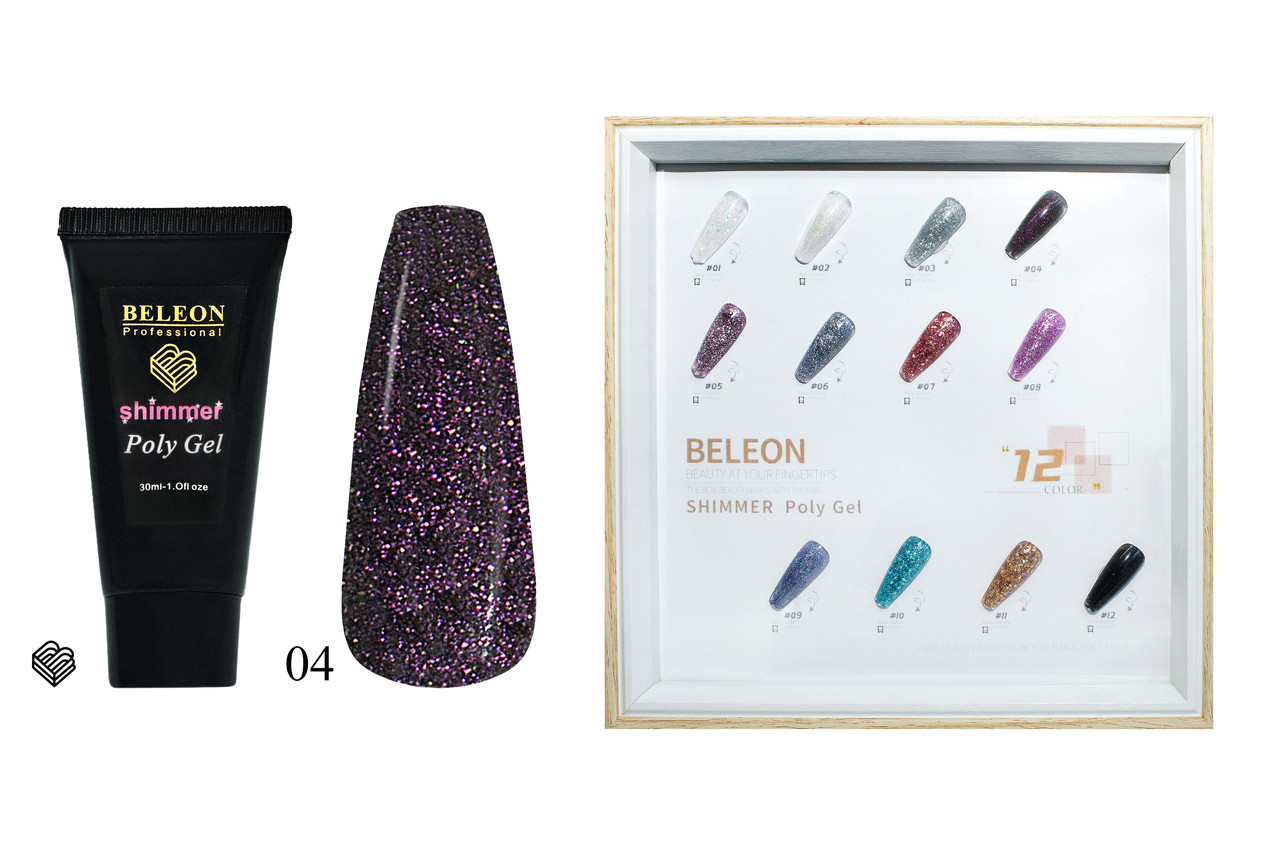 Poly Gel BELEON Shimmer №04
