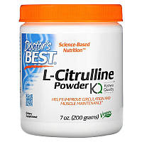 Аминокислота L-цитруллин, (L-Citrulline Powder), Doctor's Best, 200 г (DRB-00437)