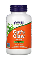 Кошачий коготь (Cat's Claw), Now Foods, 500 мг, 100 капсул (NOW-04618)