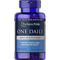 Мультивитамины для мужчин, One Daily Men's Multivitamin, Puritan's Pride, 100 капсул (PTP-13046)