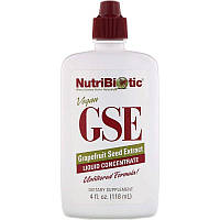 Экстракт семян грейпфрута GSE, NutriBiotic, 118 мл (NBC-01001)