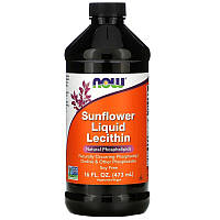 Лецитин соевый жидкий, Lecithin, Now Foods, 473 мл (NOW-02372)