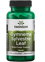 Джимнема Сильвестра, Gymnema Sylvestre Leaf, Swanson, 400 мг, 100 капсул (SWV-01983)