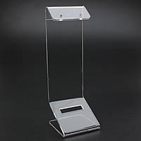 Стійка пластик акрил прозора для прикрас сережок і кілець висота 11 см ширина 4 см