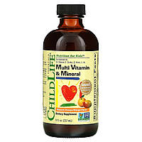 ChildLife, мультивітаміни та мікроелементи, зі смаком натурального апельсина та манго, 237 мл (CDL-10300)
