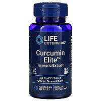 Экстракт куркумы, Curcumin Elite Turmeric Extract, Life Extension, 30 капсул (LEX-24673)