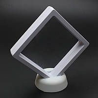 Стійка пластик акрил прозора для демонстрації ювелірних виробів і прикрас розмір 9х9х2 см
