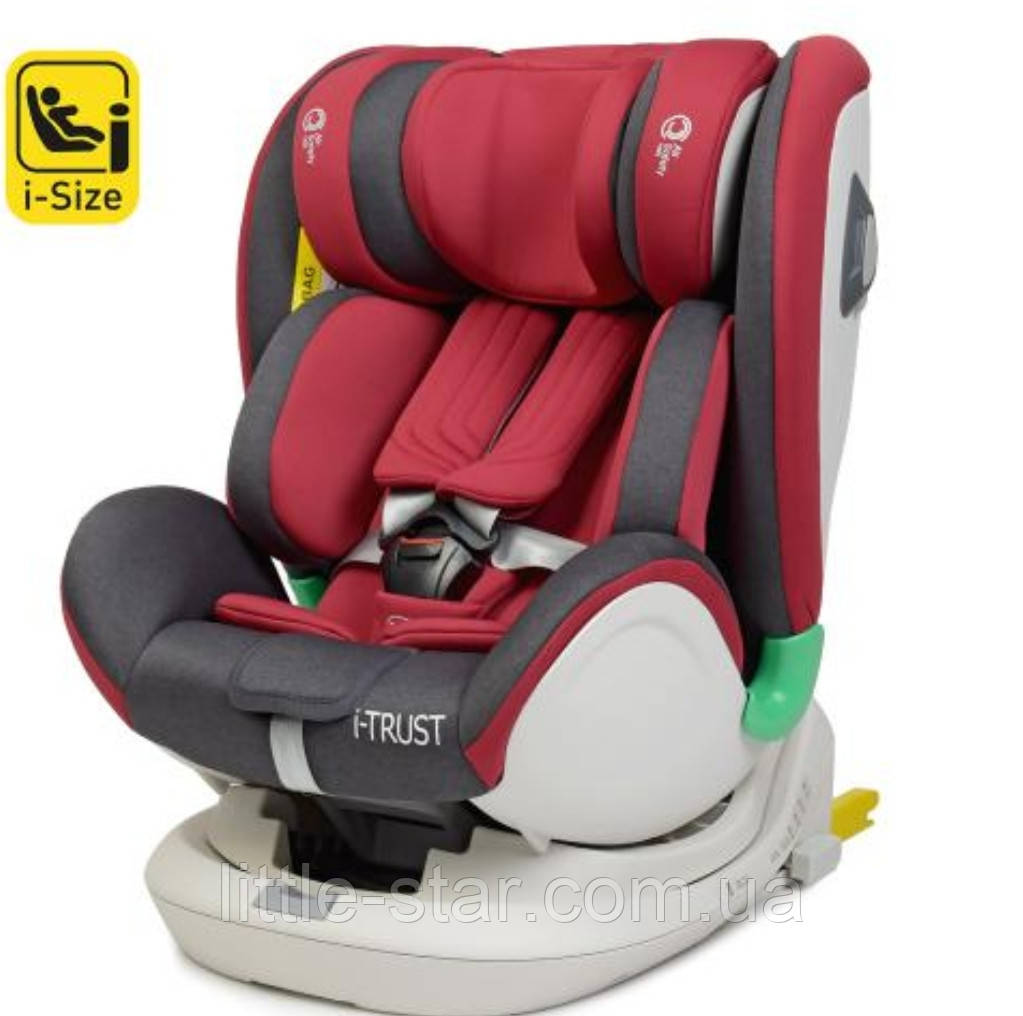 Автокрісло El Camino ME 1081 i-TRUST Isofix Red, червоний, група 1+2+3