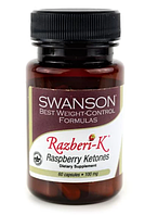 Малиновые кетоны, Razberi-K, Swanson, 100 мг, 60 капсул (SWV-04068)
