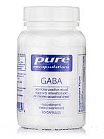 ГАМК (гамма-аминомасляная кислота), GABA, Pure Encapsulations, 60 капсул (PE-01025)