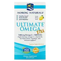 Экстра Омега-3, Nordic Naturals, 1000 мг, 60 кап. (NOR-01799)
