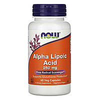 Альфа-липоевая кислота, Now Foods, 250 мг, 60 кап. (NOW-03042)