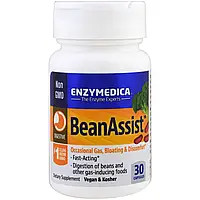 Фермент для переваривания тяжелых углеводов, BeanAssist, Enzymedica, 30 капсул (ENZ-13030)