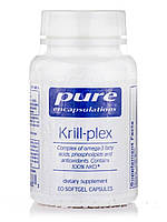 Омега-3 жирные кислоты, фосфолипиды и антиоксиданты, Krill-plex, Pure Encapsulations, 60 капсул (PE-00683)