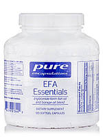 Рыбий жир в триглицеридной форме с маслом огуречника, EFA Essentials, Pure Encapsulations, 120 капсул