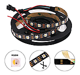 Світлодіодна стрічка SMART RGBW SK6812 5V, 5050, 60 led/m, 18W, IP20, Standart. Гарантія – 12 місяців, фото 4