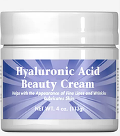 Крем с гиалуроновой кислотой, Nature Smart HyaLuronic Acid Beauty Cream, Puritan's Pride, 113 г (PTP-15479)