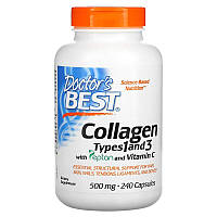 Коллаген 1 и 3 типа, Collagen Types 1&3, Doctor's Best, 500 мг, 240 капсул (DRB-00263)