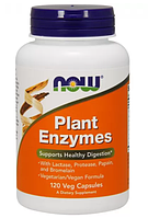 Плант Энзим (Plant Enzymes), Now Foods, 120 капсул (NOW-02966)