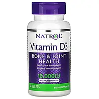 Витамин D3, Vitamin D3, Natrol, 10,000 МЕ, 60 таблеток (NTL-06014)