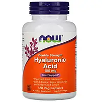 Гиалуроновая кислота, Hyaluronic Acid, Now Foods, 100 мг, 120 капсул (NOW-03151)