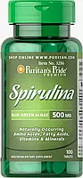 Спирулина, Spirulina, Puritan's Pride, 500 мг, 100 таблеток (PTP-03286)