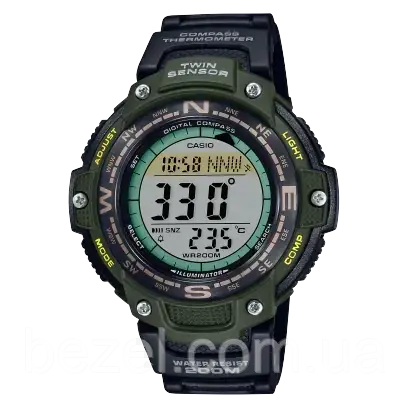 Чоловічий годинник Casio SGW-100-3AV Касіо водонепроникні японські кварцові