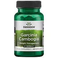 Гарциния камбоджийская, Garcinia Cambogia 5:1 Extract, Swanson, 80 мг, 60 капсул (SWV-11578)