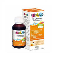 Мультивитамины для детей, сироп, 22 Vitamins & minerals, Pediakid, 125 мл (PED-00258)