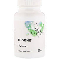 Тирозин, L-Tyrosine, Thorne Research, 90 капсул (THR-51403)