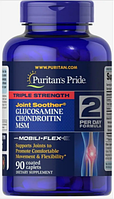 Глюкозамин хондроитин и МСМ, Triple Strength Glucosamine, Chondroitin MSM, Puritan's Pride, 180 капсул