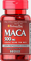 Мака, Maca, Puritan's Pride, 500 мг, 60 капсул (PTP-39102)