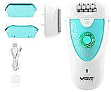 Епілятор 2 в 1 VGR V-722, зелений, фото 7