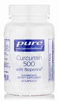 Куркумін з биоперином, Curcumin with Bioperine®, Pure Encapsulations, 500 мг, 60 капсул (PE-01073)