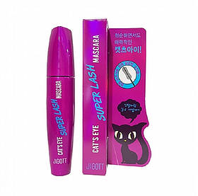 Туш для вій JIGOTT  Cat's Eye Super Lash Mascara подовження 12г