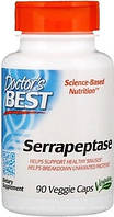 Серрапептаза, Serrapeptase, Doctor's Best, 40,000 СПУ, 90 капсул (DRB-00149)