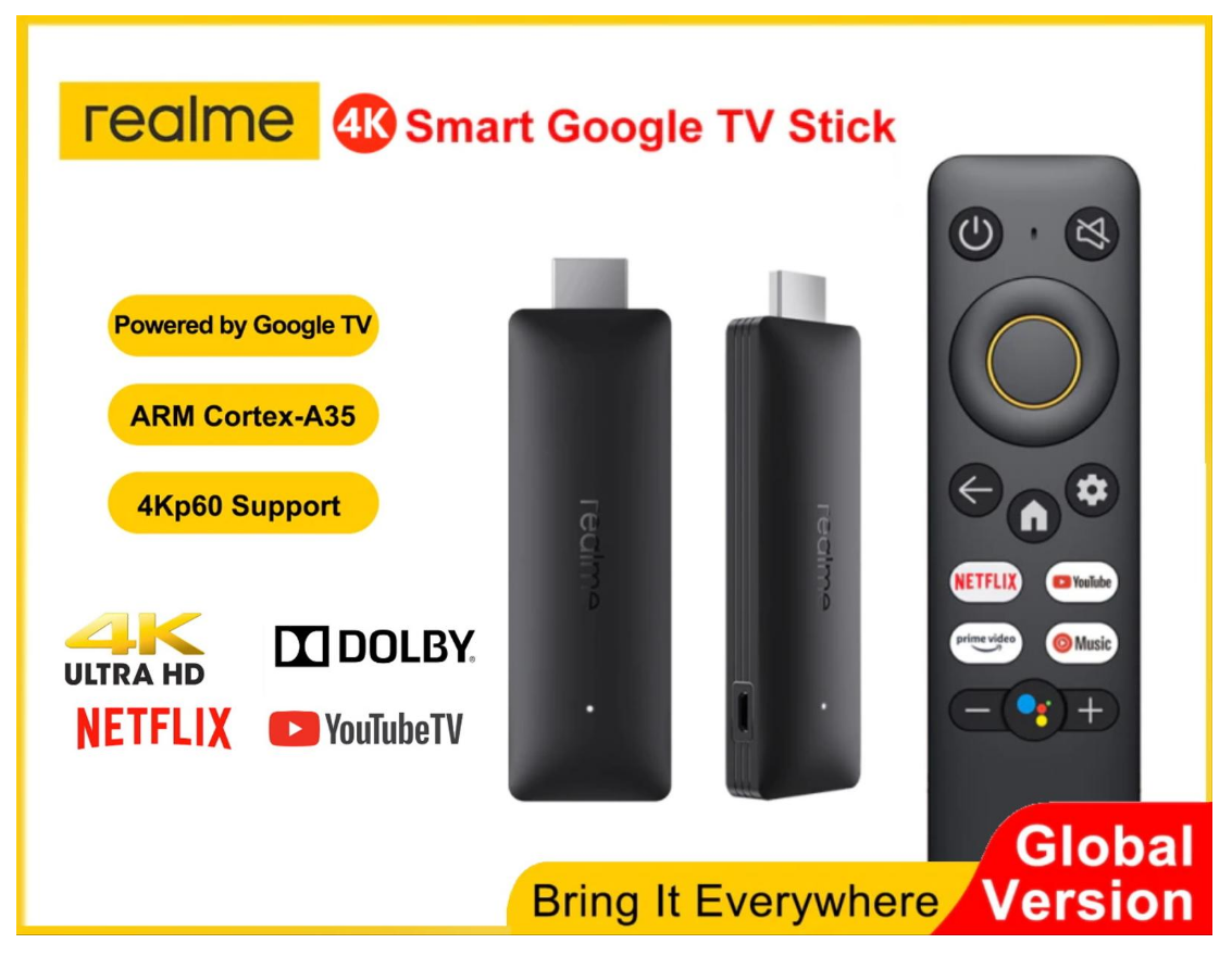 Realme 4K Google TV Stick Global version 2/8GB Міжнародна версія
