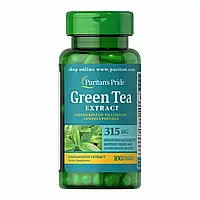 Стандартизированный экстракт зеленого чая 315 мг, Puritan's Pride, 100 капсул (PTP-13131)