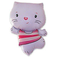 Фольгована кулька міні-фігура Кіті-кет рожевий 30х20см Flexmetal