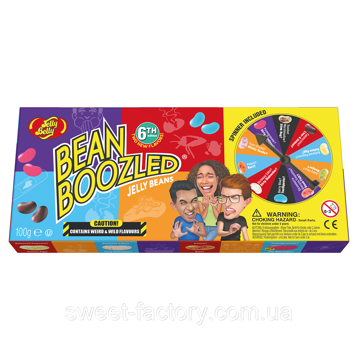Жувальні боби Jelly Belly Bean Boozled 6TH 100g, фото 1