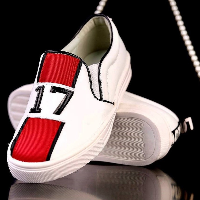 Мокасины дитячі НВ85-12 WHITE/RED