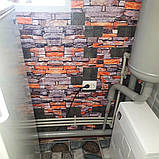 Декоративна  3D  панель самоклейка під цеглу Катеринославський піщаник 700x770x3 мм (045-3), фото 3