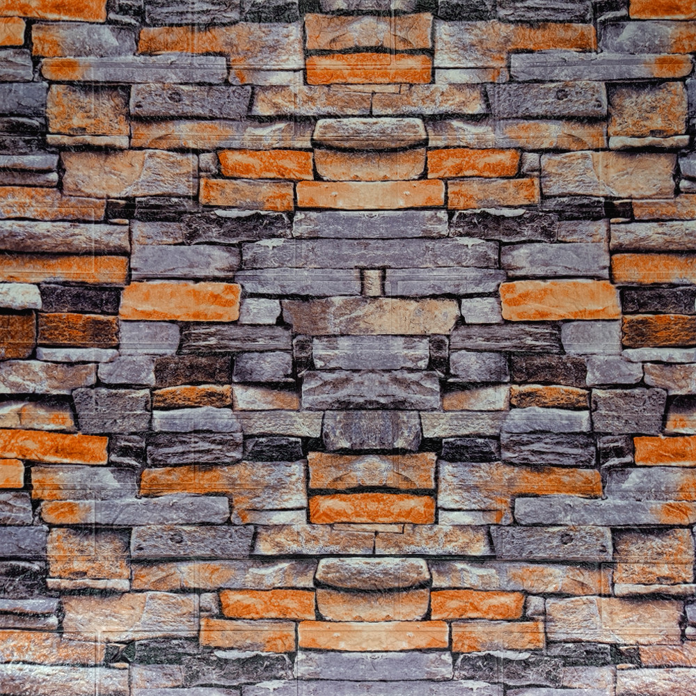 Декоративна  3D  панель самоклейка під цеглу Катеринославський піщаник 700x770x3 мм (045-3), фото 1