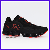 Кроссовки мужские Under Armour Scorpio black red / Андер Армор Скорпио черные с красным