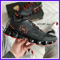 Кроссовки мужские Under Armour Scorpio black red / Андер Армор Скорпио черные с красным