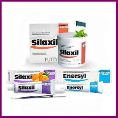Силіконова Відтискна Маса "Silaxil" Набір (Сілаксіл) (активатор 60мл, коректор 140мл, база 900мл)